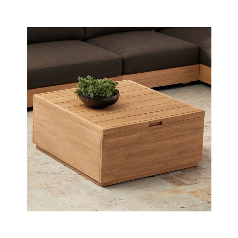 Volume Outdoor Square Storage Coffee Table
