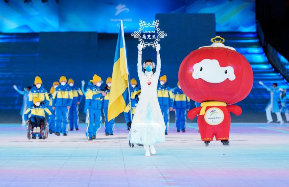 Ukraine managed to send a full delegation of 20 athletes and nine guides to Beijing (Joe Toth for OIS/PA) (PA Media)