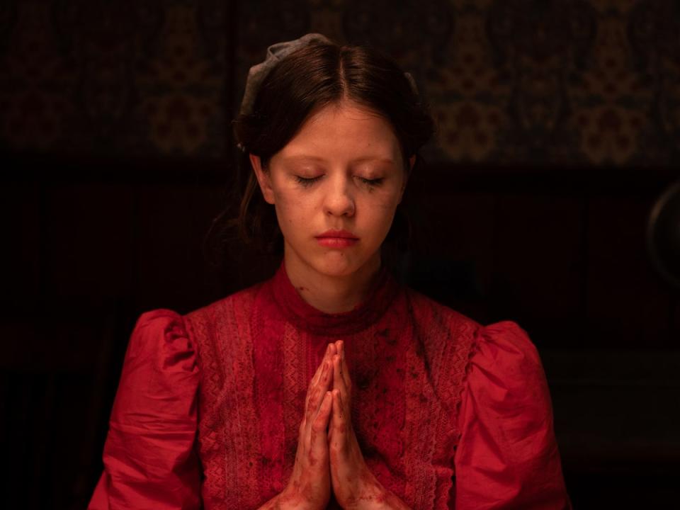 Mia Goth reprises her role as Pearl in ‘Pearl’ (Christopher Moss)