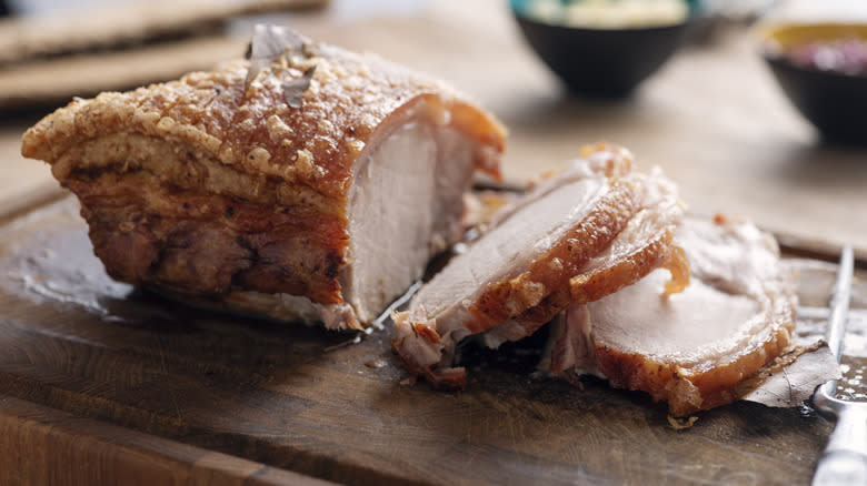 pork roast with crackling crust