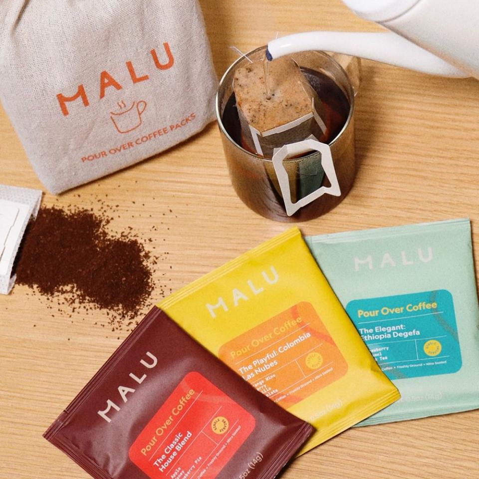 <p><a href="https://malucoffee.com/products/variety-pack" rel="nofollow noopener" target="_blank" data-ylk="slk:Shop Now;elm:context_link;itc:0;sec:content-canvas" class="link ">Shop Now</a></p><p>Malu Coffee Variety Pack</p><p>$23.00</p><p>malucoffee.com</p>