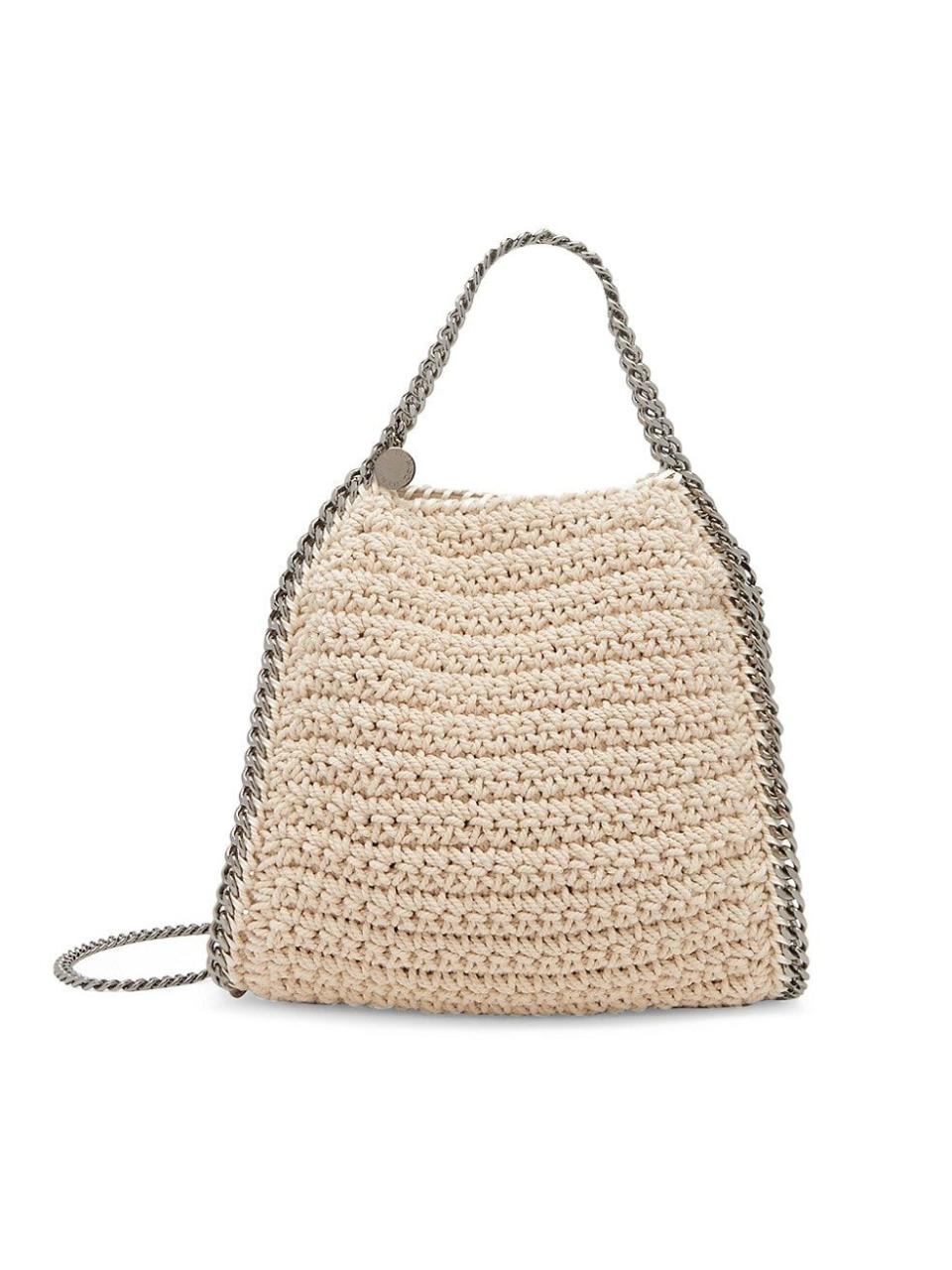 6) Stella McCartney Mini Falabella Crochet Tote