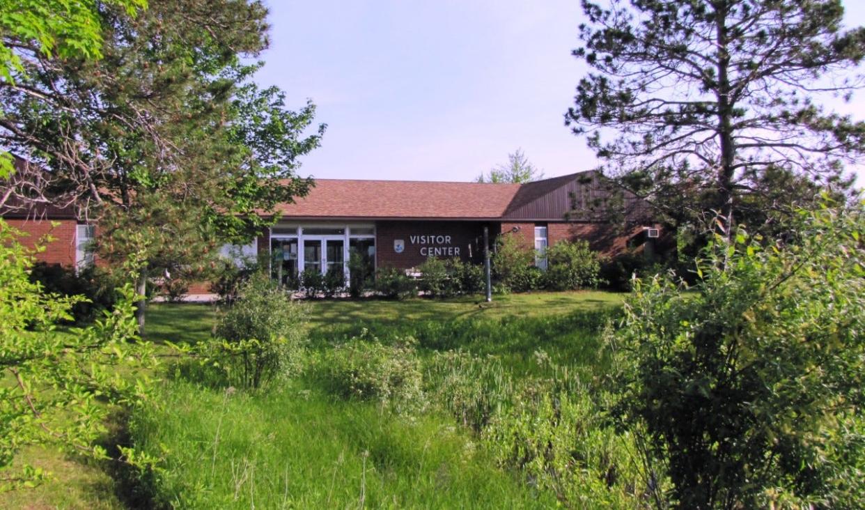 The Seney National Wildlife Refuge visitor center before it was torn down in 2022.