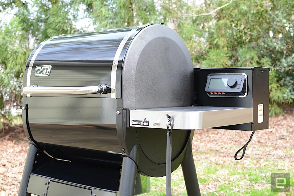 Weber's first pellet grill has potential to be a backyard powerhouse, but the smart features need work.