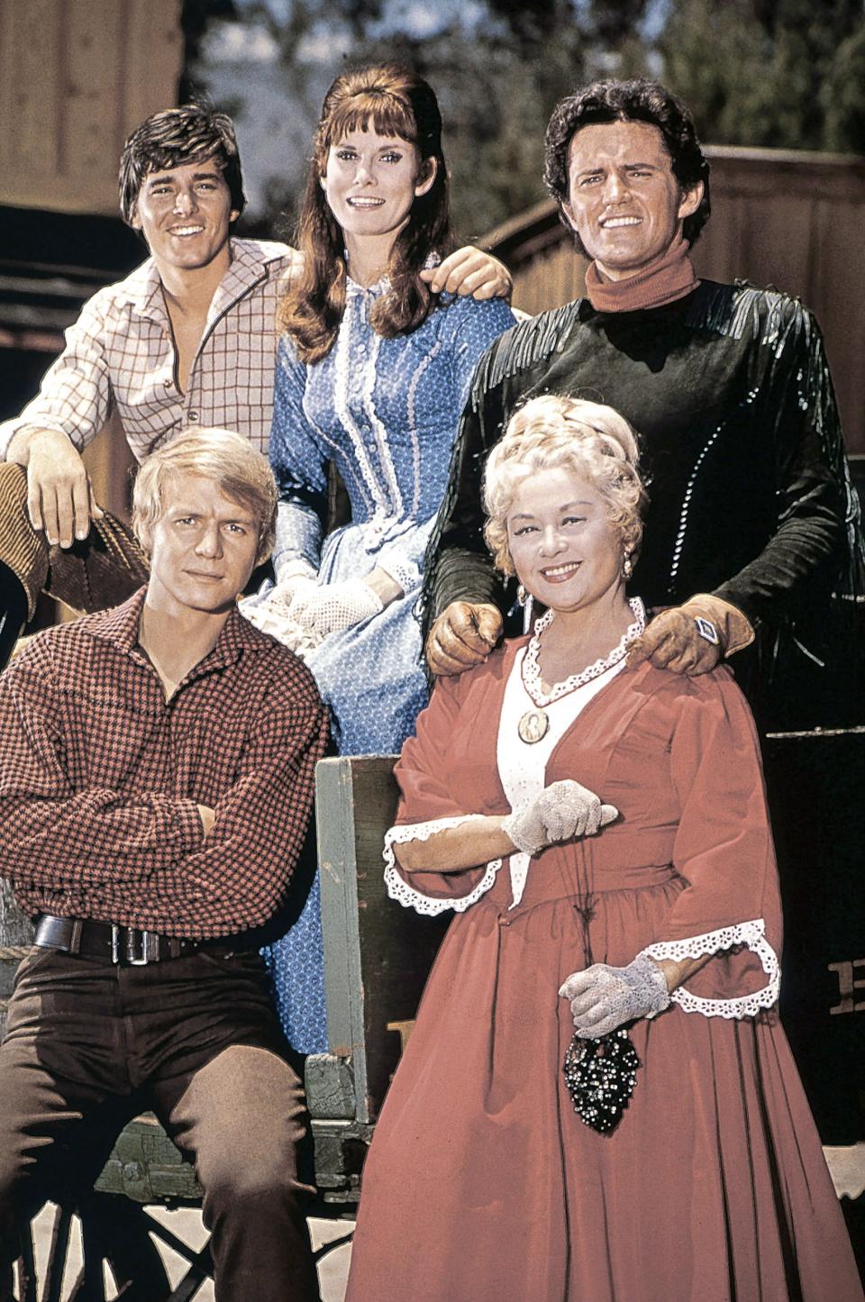 “Here Come the Brides” cast, clockwise from top left: Sherman, Hanley, Brown, Blondell and Soul - Credit: Everett Collection