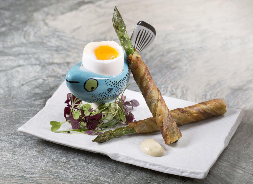 <p>If you wouldn’t mind eating your hard boiled egg out of a fish shaped egg cup, then this one is the one for you. You are guaranteed good food and a good time at Sexy Fish. <em>[Photo: Sexy Fish]</em> </p>