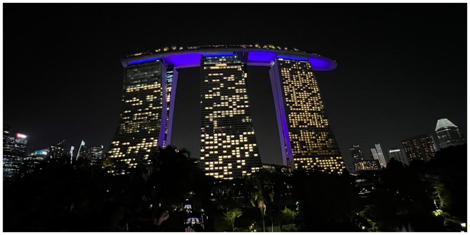 Marina Bay Sands Hotel at night