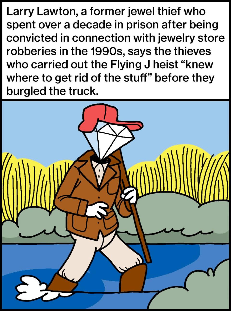 Larry Lawton, a former jewel thief who spent over a decade in prison, says the thieves "knew where to get rid of the stuff."