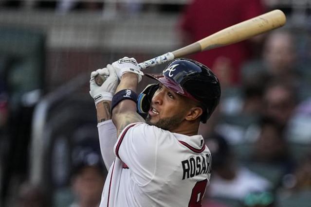 Rosario has 4 hits, including go-ahead 2-run homer, as Braves beat