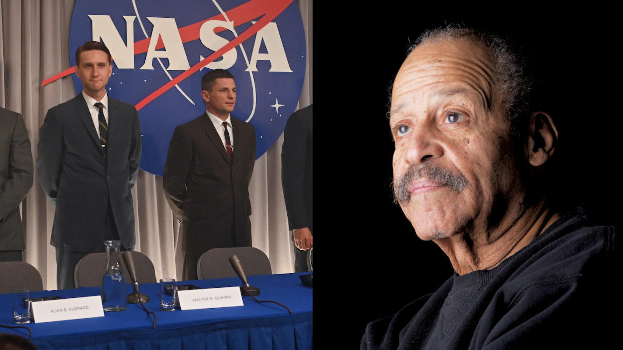 Black space pioneer Ed Dwight (right) could feature in season two of 'The Right Stuff'. (Credit: Disney+/Matthew Staver/Washington Post/Getty)