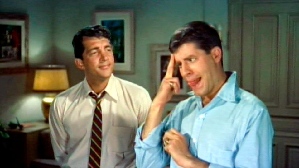 Dean Martin and Jerry Lewis in 1955's "Artists and Models."