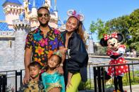 <p>The EGOT winner, the cookbook author and their two kids — Luna, 6, and Miles, 3 — stopped by Sleeping Beauty Castle for a photo op with Minnie Mouse. The visit on April 14 was to celebrate Luna's birthday and included a voyage on the classic It's a Small World attraction.</p>