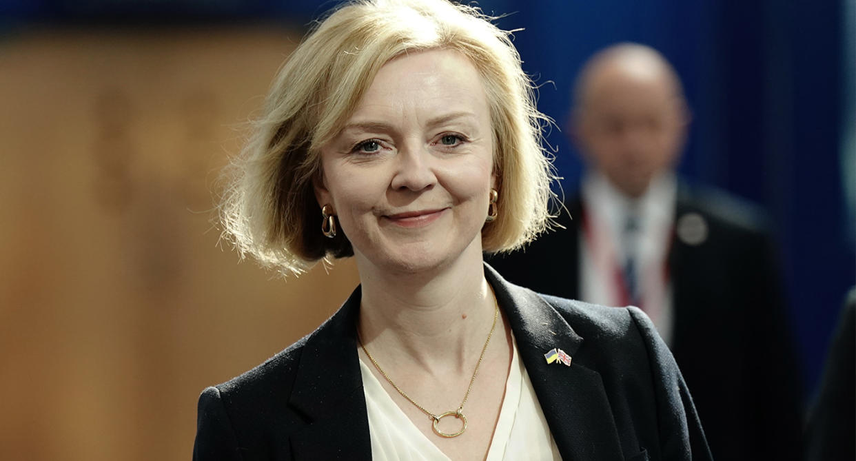 LGBTQ+ charities urge Liz Truss to 'deliver on her word' and ban conversion practices, picture: Conservative Party Conference 2022Prime Minister Liz Truss arrives for the Conservative Party annual conference at the International Convention Centre in Birmingham. Picture date: Monday October 3, 2022. (Photo by Aaron Chown/PA Images via Getty Images)