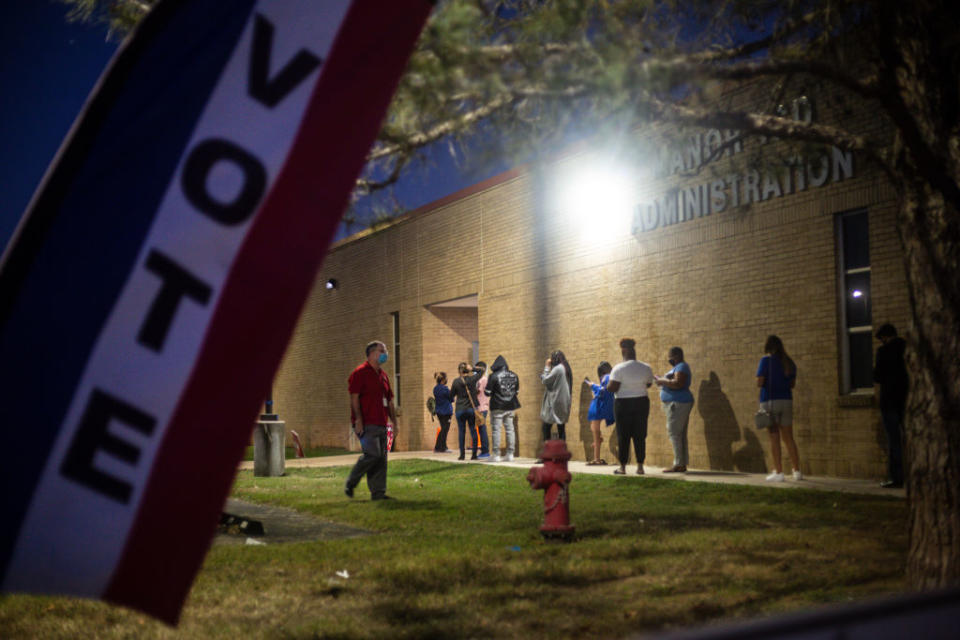 Across The U.S. Voters Flock To The Polls On Election Day