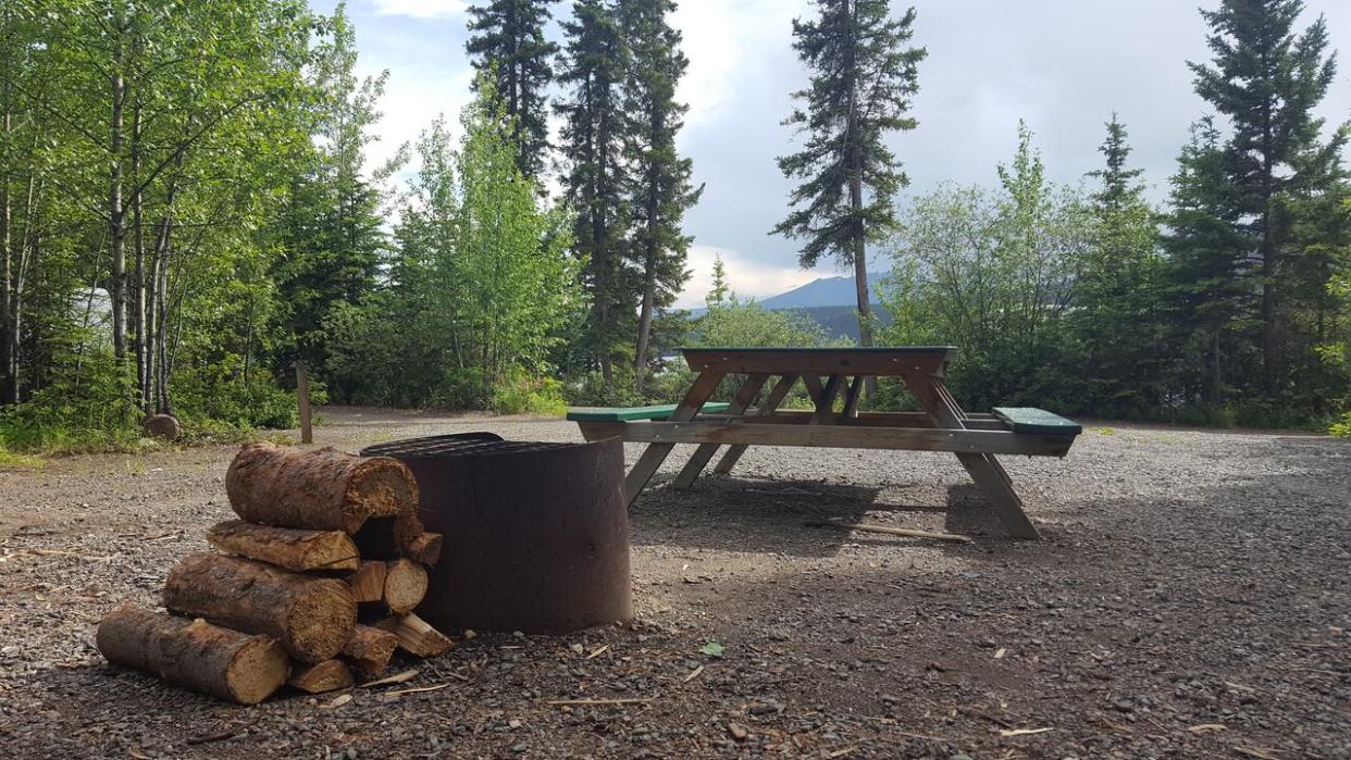A new online reservation system for some Yukon campgrounds opened Wednesday morning. The government says it's a 2-year pilot project aimed at helping people better plan their camping trips in advance.  (Paul Tukker/CBC - image credit)