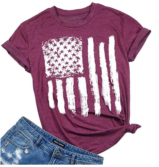 Find this women's tee for $17 on <a href="https://amzn.to/3eL5Qk6" target="_blank" rel="noopener noreferrer">Amazon</a>.