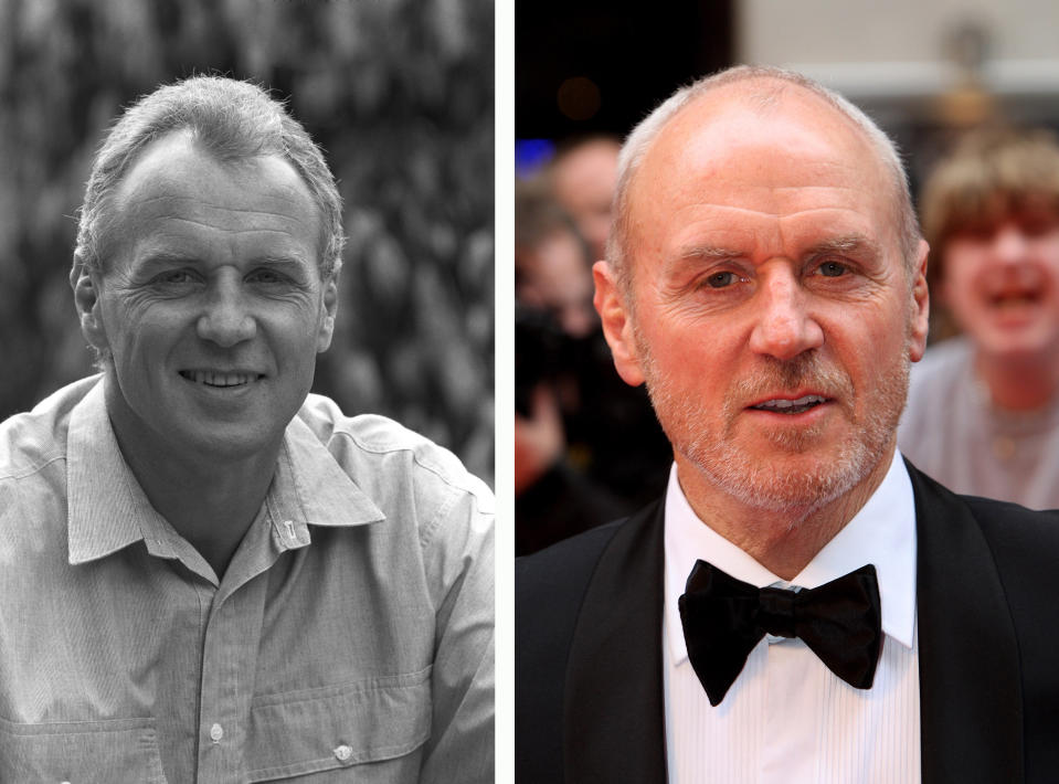 (FILE PHOTO) In this composite image a comparison has been made of actor Alan Dale. Many of today's leading Hollywood stars began their careers in daytime serials. As the US soap opera continues to fail, one of the traditional routes for actors to transition from small screen to box office is disappearing. In the last two years the long-running series 'All My Children,' 'As The World Turns' and the 72 year old 'Guiding Light' have all been cancelled. The final air date of the 43 year old daytime drama 'One Life to Live' on January 13, 2012 will mark the end of soap production in New York City.***(LEFT IMAGE) 1988:  Actor Alan Dale appears in a publicity sitll as Jim Robinson in the Australian soap opera Neighbours on October 20, 1988 in Australia. (Photo by Express Newspapers/Getty Images)***(RIGHT IMAGE) LONDON - APRIL 20:  (UK TABLOID NEWSPAPERS OUT) Actor Alan Dale arrives at the British Academy Television Awards 2008 supported by Sky+ at the Palladium on April 20, 2008 in London, England.  (Photo by Dave Hogan/Getty Images)