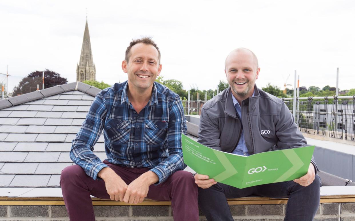 Ed Casson and Oliver Hookway , from Go Homes, have sold the first bitcoin homes in the UK. - cascadenews.co.uk