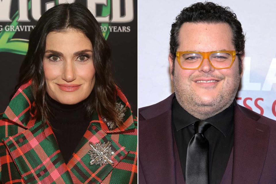 <p>Bruce Glikas/Getty; Michael Tullberg/Getty</p> Idina Menzel and Josh Gad