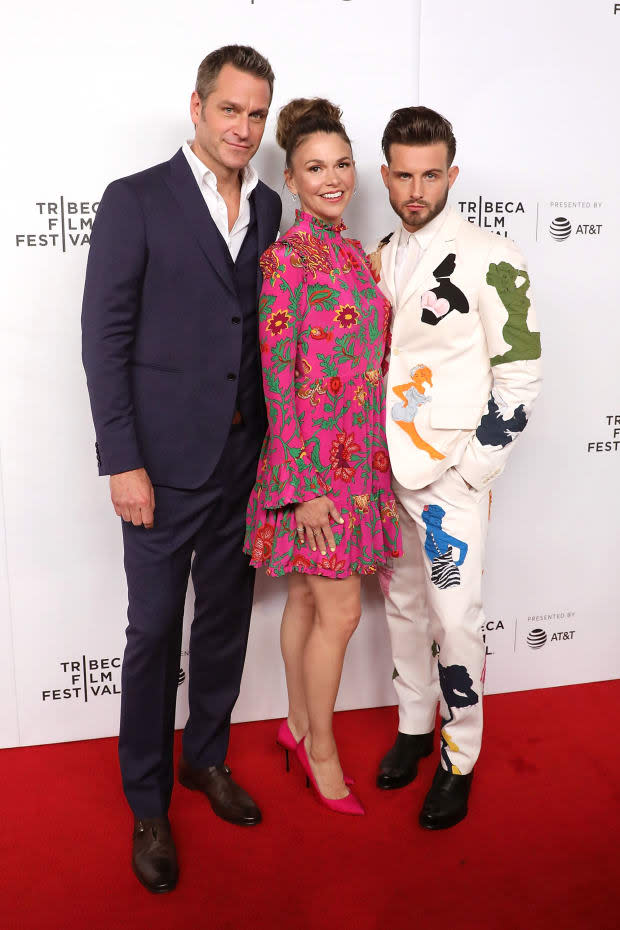 Team Charles or Team Josh? Peter Hermann, Foster and Nico Tortorella at a 'Younger' screening in April. Photo: Taylor Hill/FilmMagic/Getty Images