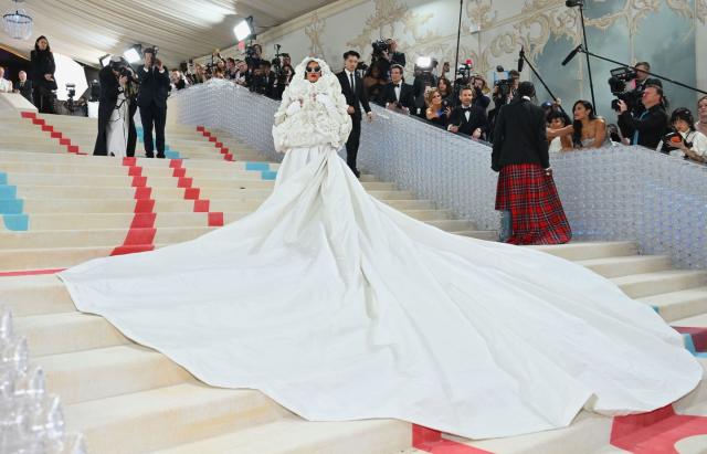 Rihanna Wore an Artful Interpretation of Bridal Wear to the 2023 Met Gala