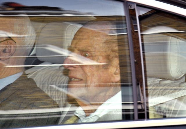 Duke of Edinburgh admitted to hospital