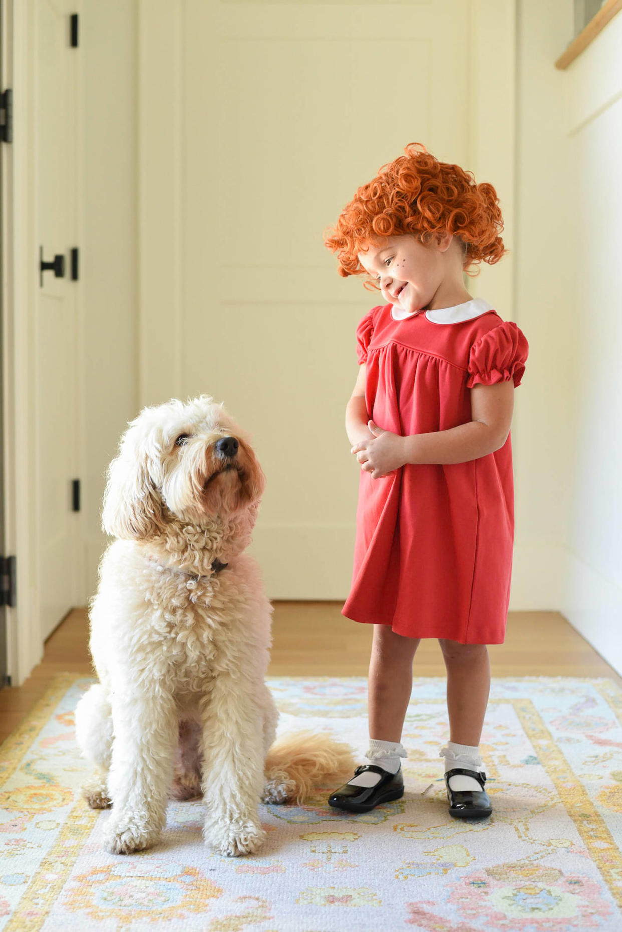 little girl dressed as annie (Sweet Caroline Designs )