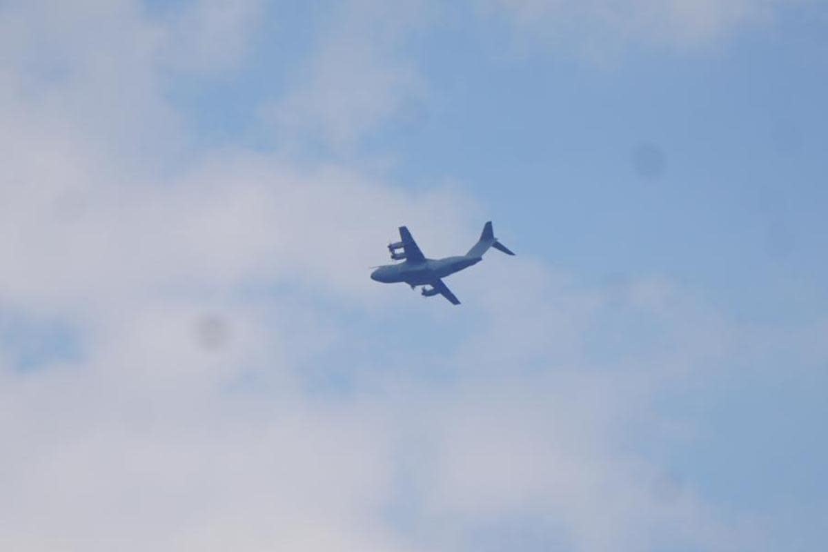 RAF plane seen circling over sea off Bournemouth Pier <i>(Image: Newsquest)</i>