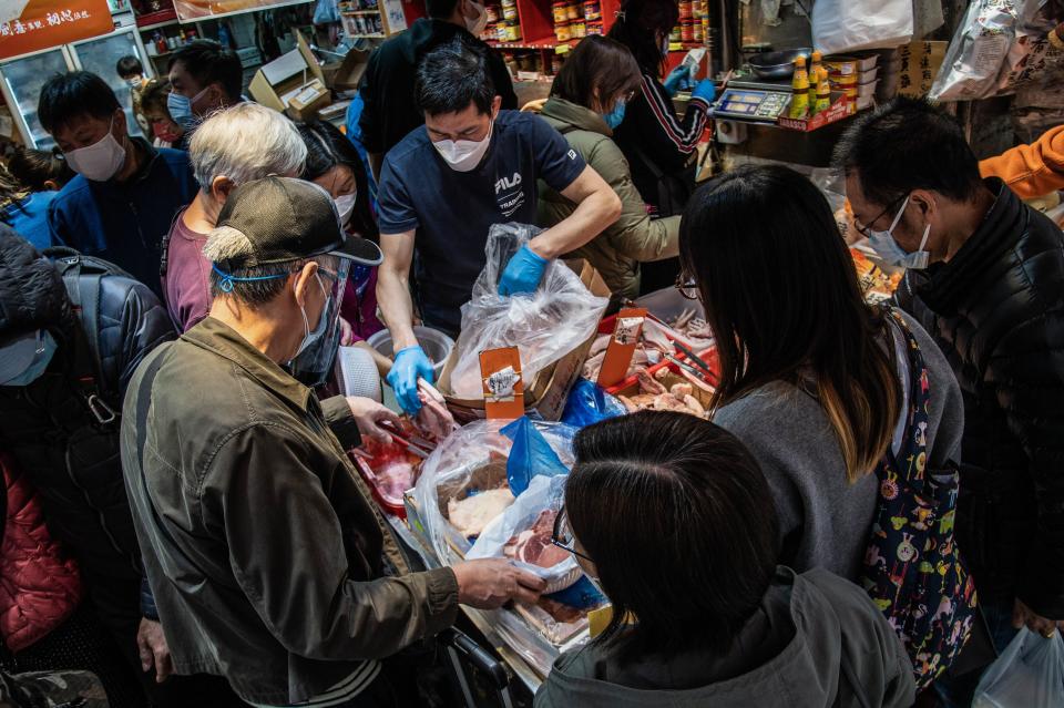 Panic buying ensues in Hong Kong as the Government teases a potential city-wide lockdown.