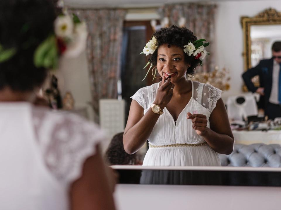 bride getting ready