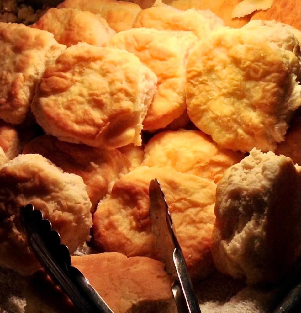 Biscuits on the buffet at Heaven’s Gate Restaurant.