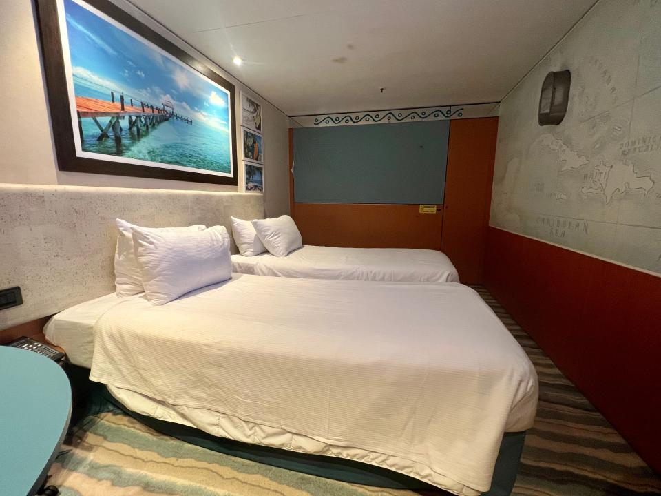 Margaritaville at Sea interior stateroom with two beds