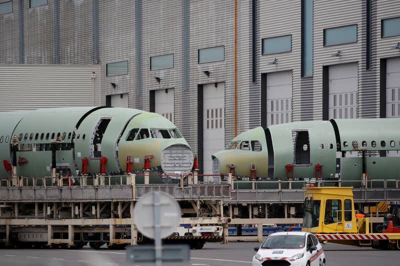 FILE PHOTO: The Airbus facility in Montoir-de-Bretagne near Saint-Nazaire