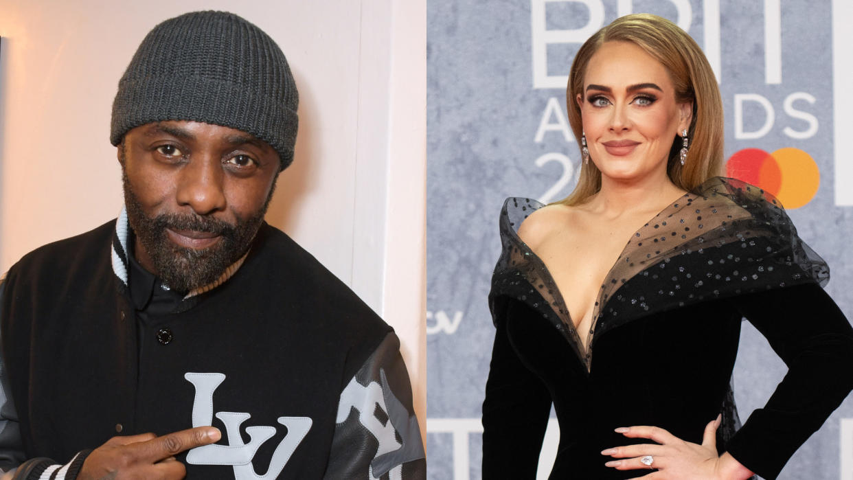 Idris Elba wants to make music with serial chart-topper Adele. (David M. Benett/Getty Images/Samir Hussein/WireImage)