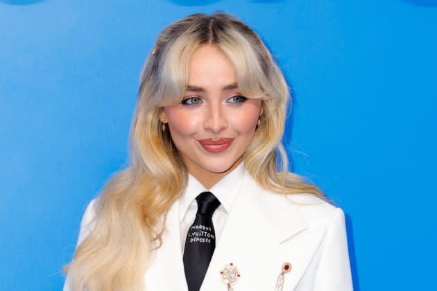 For Non-Editorial use please seek approval from Fashion House) Sabrina Carpenter attends the Louis Vuitton Menswear Spring/Summer 2025 show as part of Paris Fashion Week on June 18, 2024 in Paris, France.  - Credit: Julien M. Hekimian/Getty Images