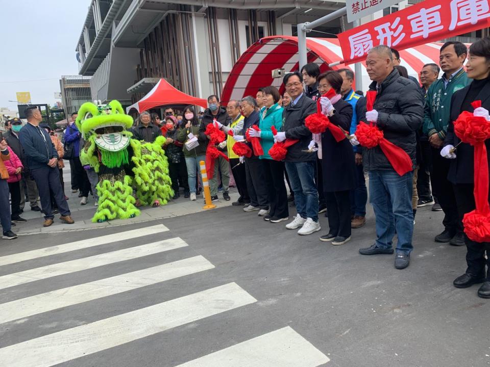 彰化扇形車庫停車場，正式竣工啟用，各界期盼能帶動觀光和商圈經濟。（圖：李河錫攝）