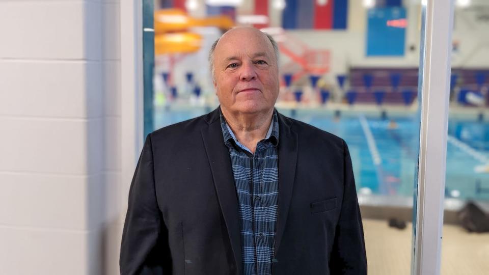 Ron Profit, President of the Y Service Club, says the eight free swims were made possible with a single $4,000 contribution from the Y Service club.