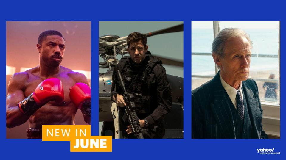 Creed III, Jack Ryan S4, and Living are all new to Prime Video UK in June 2023. (MGM/Prime Video/Lionsgate)