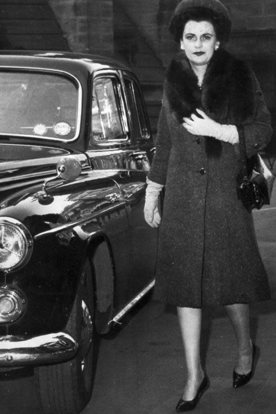 The Duchess of Argyll, arriving at court during her 1963 divorce hearing (Getty)