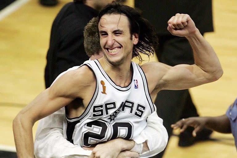 Spurs Pistons Manu Ginobili 2005 Final NBA