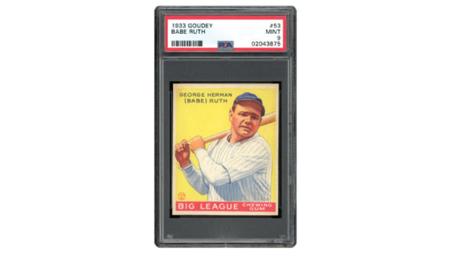 This Mint-Condition 1933 Babe Ruth Baseball Card Is Expected to Become the  Most Expensive Ever Sold