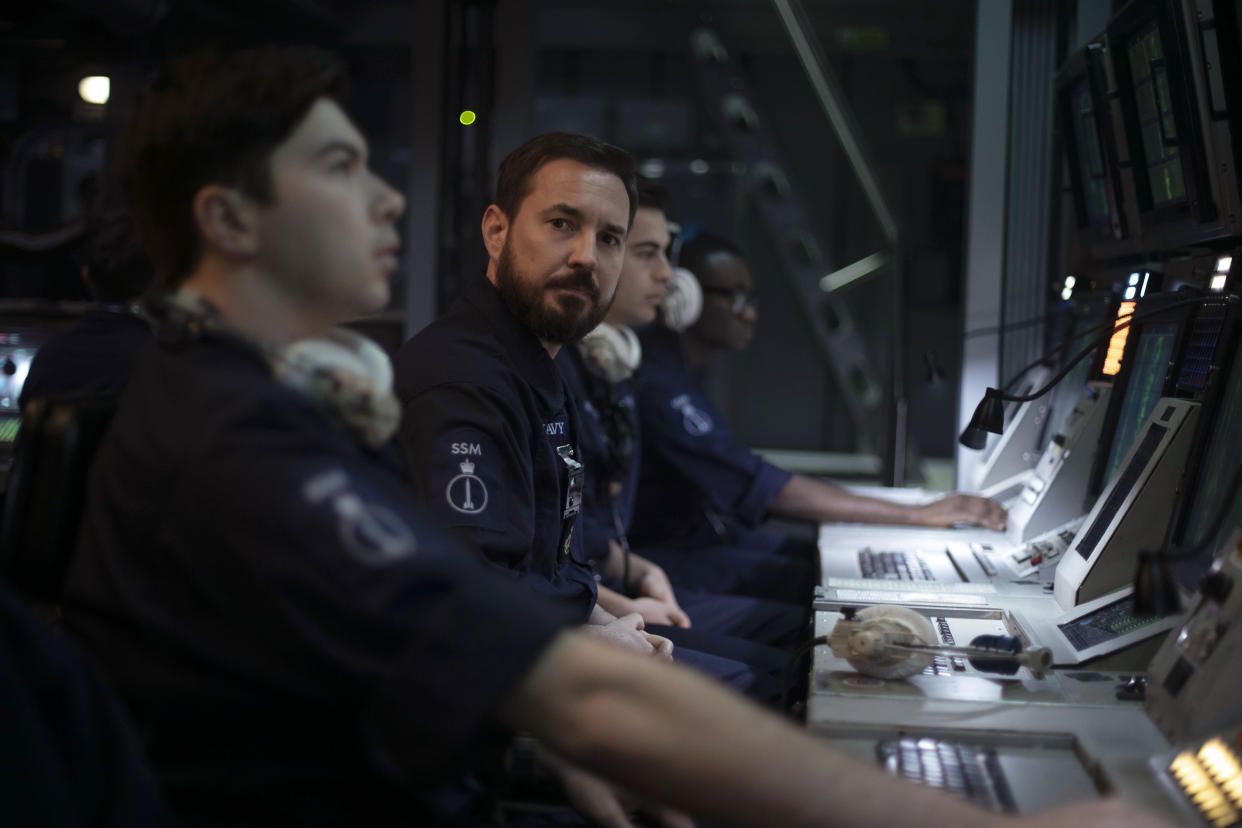 Martin Compston starred as Royal Navy officer Craig Burke in 'Vigil'. (BBC)