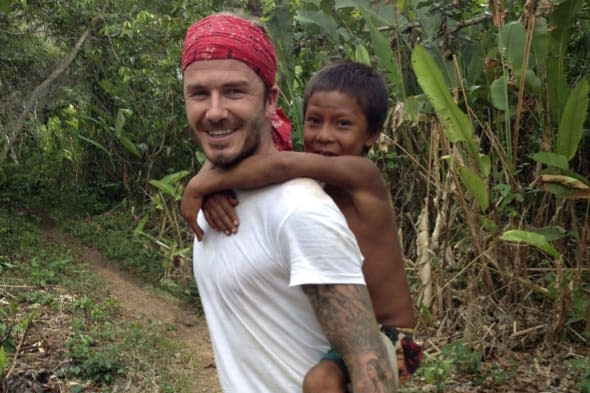 David Beckham escapes fame and find an entire village of people in the Amazon rainforest who have no idea who he is.