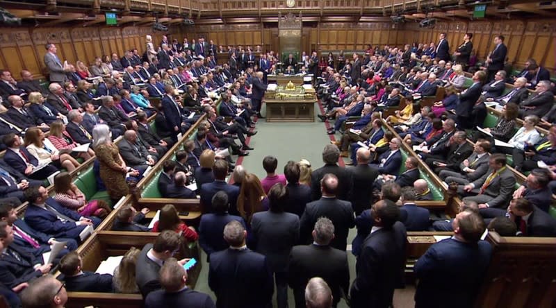 Weekly question time debate in Parliament in London