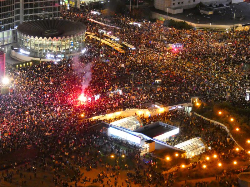 Protest against Poland's Constitutional Tribunal ruling on abortion, in Warsaw