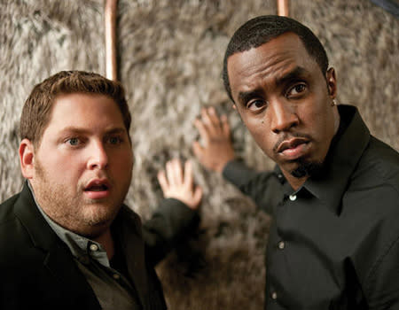 <p>Jonah Hill and Sean 'Diddy' Combs in Universal Pictures International's "Get Him to the Greek."</p>