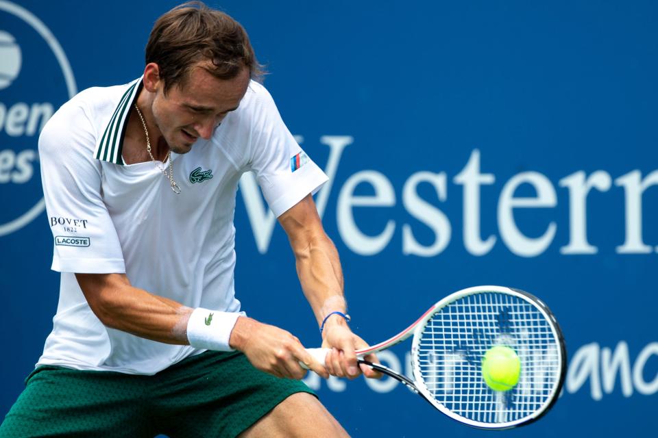 Daniil Medvedev is the No. 1 seed at this year's Western & Southern Open tennis tournament. He was a semifinalist last year and won the tourney in 2019.