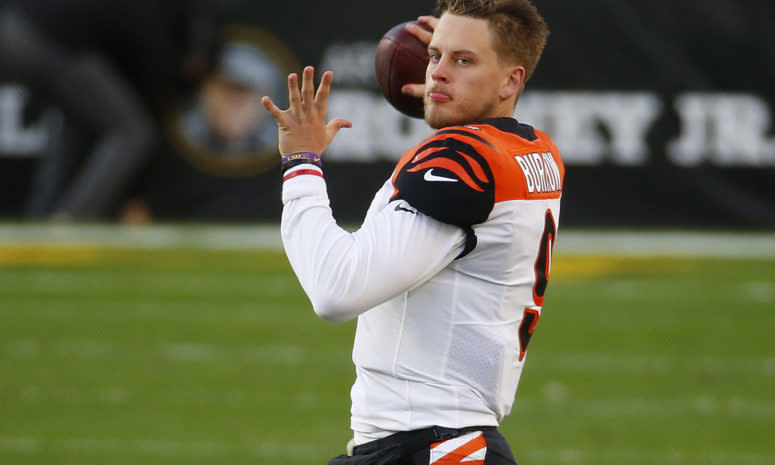 Cincinnati Bengals rookie quarterback Joe Burrow in Pittsburgh.