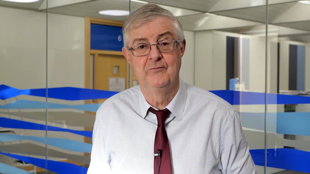 Mark Drakeford has said there will be no changes to Covid-19 rules in Wales at the latest three-week review (Welsh Government/PA)