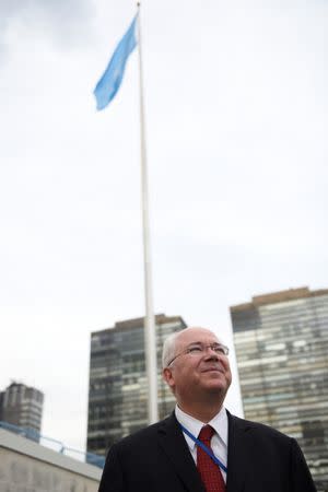 Venezuela's representative to the United Nations Rafael Ramirez poses for a photograph at the United Nations in Manhattan, New York, U.S., September 20, 2016. REUTERS/Darren Ornitz